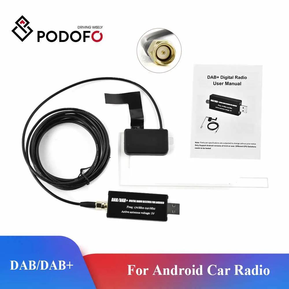 Podofo DAB + ׳, USB  , ȵ̵ ڵ , GPS ׷ ű ÷̾, 